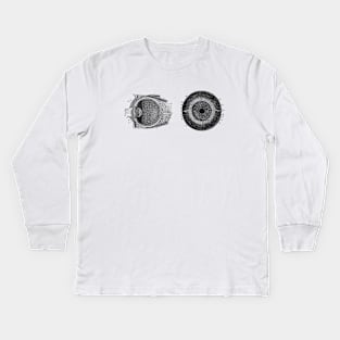 Human Eye Anatomy Diagram - Dual View Kids Long Sleeve T-Shirt